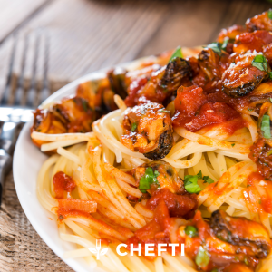Spaghetti aux moules, livraison de repas en Martinique