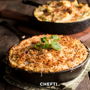 Cette semaine CHEFTI revisite et vous livre chez vous en Martinique le hachis parmentier à la sauce Martiniquaise. Un hachis parmentier. Livraison de box de repas en Martinique, Fort-de-France, Lamentin, Ducos